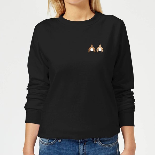 Disney Chip And Dale Backside Women's Sweatshirt - Black
