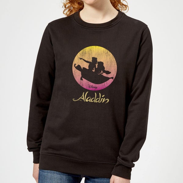 Disney Aladdin Flying Sunset Women's Sweatshirt - Black