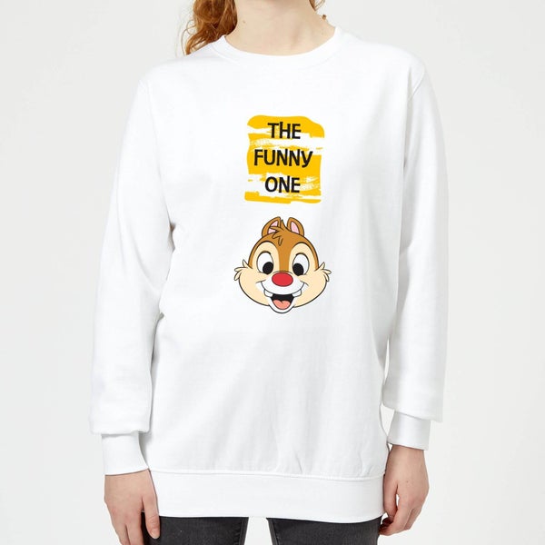Disney Chip 'N' Dale The Funny One Women's Sweatshirt - White