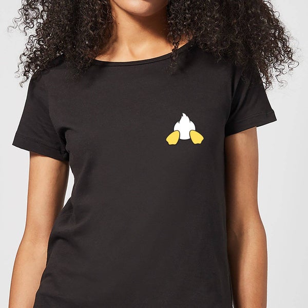 Disney Donald Duck Backside Damen T-Shirt - Schwarz