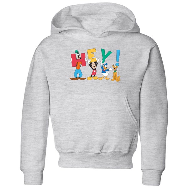 Disney Mickey Mouse Hey! Kids' Hoodie - Grey