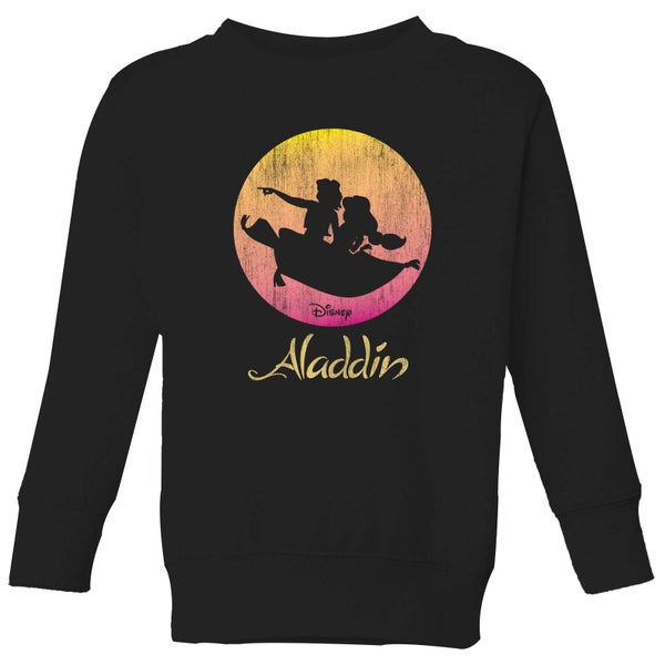 Disney Aladdin Flying Sunset Kids' Sweatshirt - Black