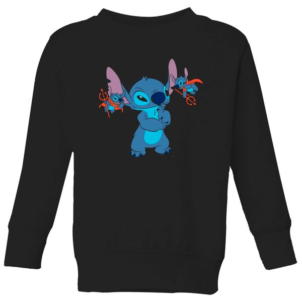 Disney Lilo And Stitch Little Devils Kids' Sweatshirt - Black