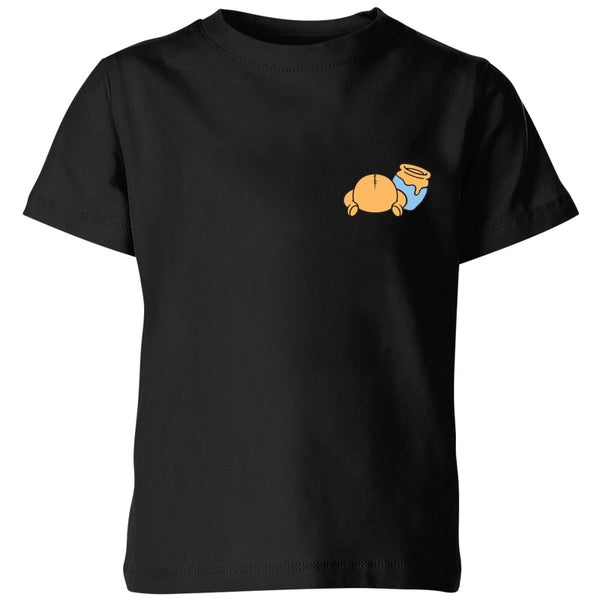 Disney Winnie The Pooh Backside Kinder T-Shirt - Schwarz