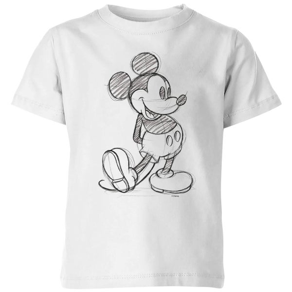 Disney Mickey Mouse Sketch kinder t-shirt - Wit