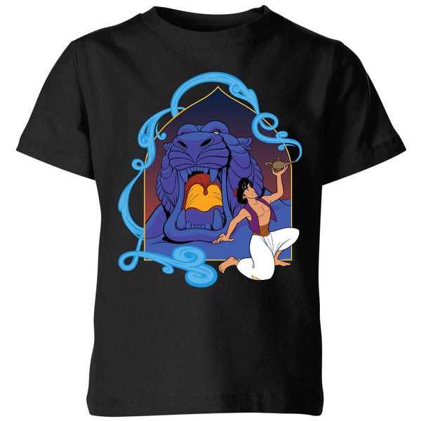 Disney Aladdin Cave Of Wonders Kids' T-Shirt - Black - 7-8 Years - Black