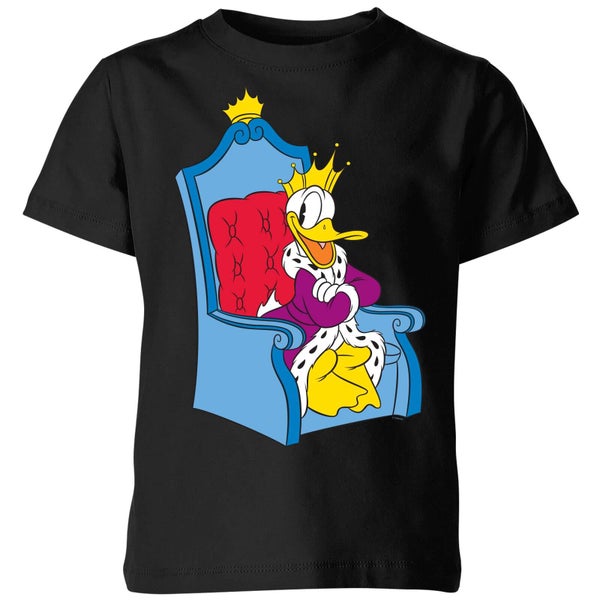 Disney King Donald Kids' T-Shirt - Black