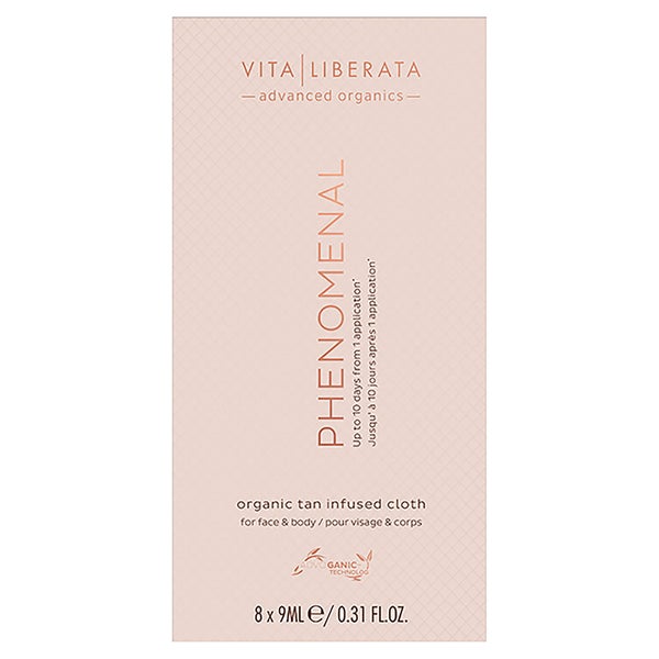 Vita Liberata Organic Botanical Tan Infused Cloths (Pack of 8)