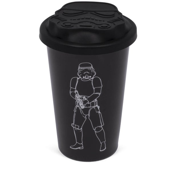 Mug de voyage original en céramique Stormtrooper – Noir