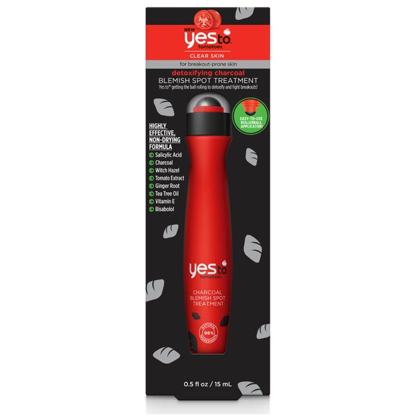 yes to Tomatoes Detoxifying Charcoal Spot Blemish Treatment 15ml - UK Exclusive