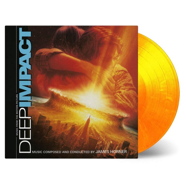 James Horner - Deep Impact (Soundtrack) 2lp (LIMITED ''FLAMING'' SOLID YELLOW & SOLID ORANGE MIXED, 750 stuks)