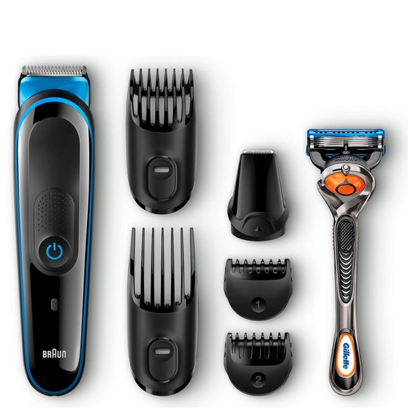 Braun MGK3045 7-in-1 Precision Trimmer Multi Grooming Kit - Black/Blue