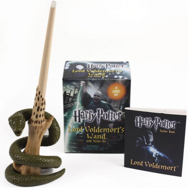 Harry Potter Set mit Voldemorts Zauberstab und Aufklebern