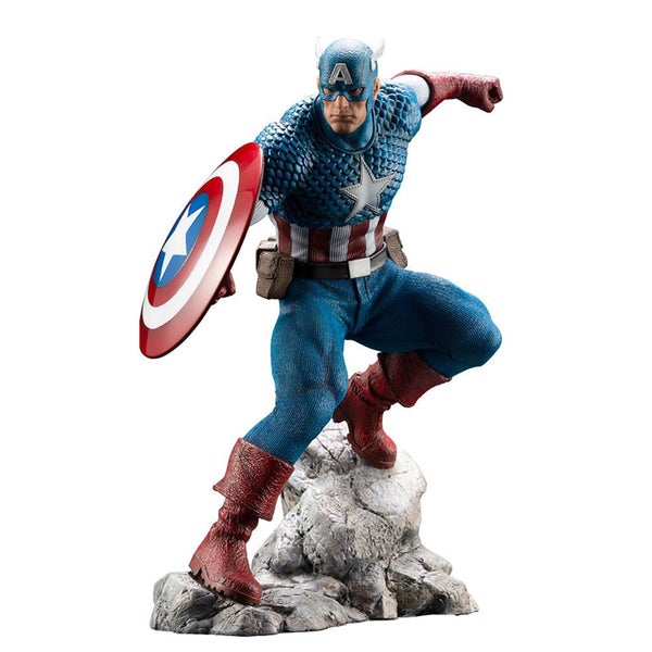 Statuette en PVC Captain America, échelle 1:10 (18 cm), Marvel Universe ARTFX Premier – Kotobukiya