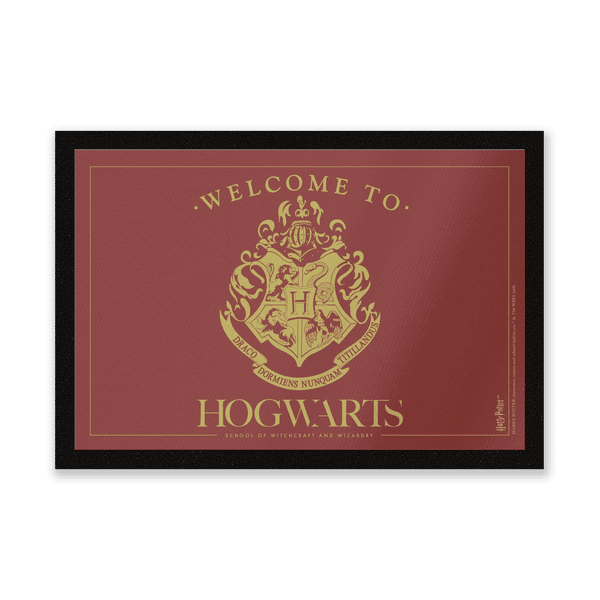 Alfombrilla de entrada Bienvenido a Hogwarts de Harry Potter