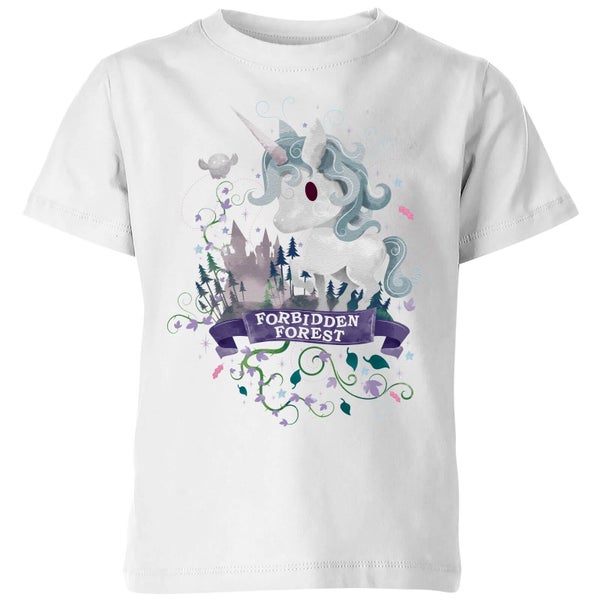 Harry Potter Kids Forbidden Forest Unicorn Kids' T-Shirt - White