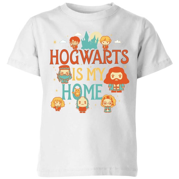Harry Potter Kids Hogwarts Is My Home Kids' T-Shirt - White
