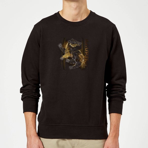 Harry Potter Hufflepuff Geometric Sweatshirt - Black