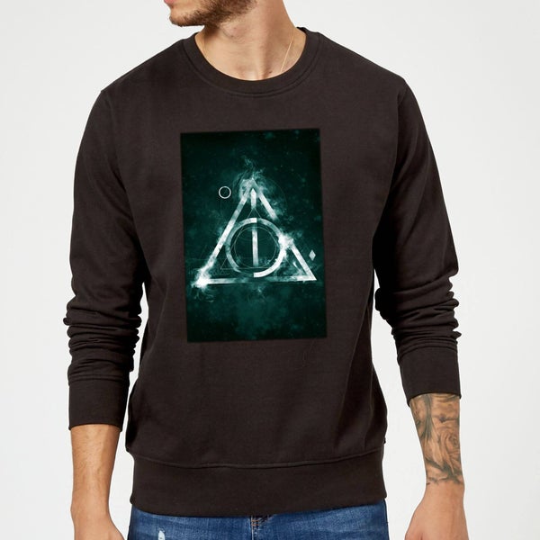 Harry Potter Hallows Painted Sweatshirt - Black