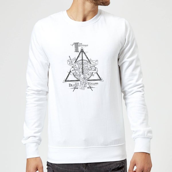 Harry Potter Three Dragons White Sweatshirt - White