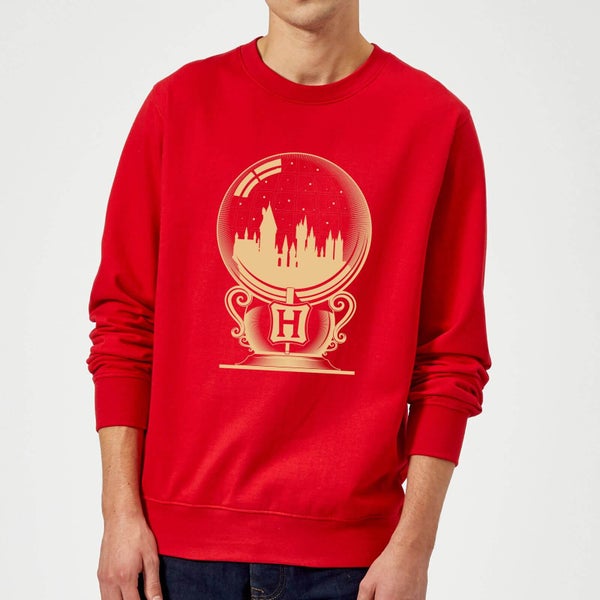Harry Potter Hogwarts Snowglobe Sweatshirt - Red