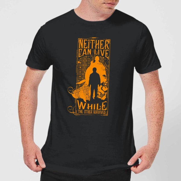 Harry Potter Neither Can Live Men's T-Shirt - Black