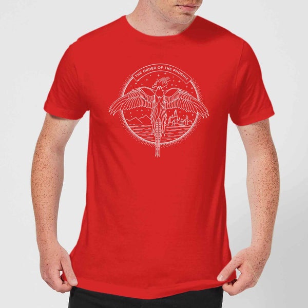 Harry Potter Order Of The Phoenix Men's T-Shirt - Red