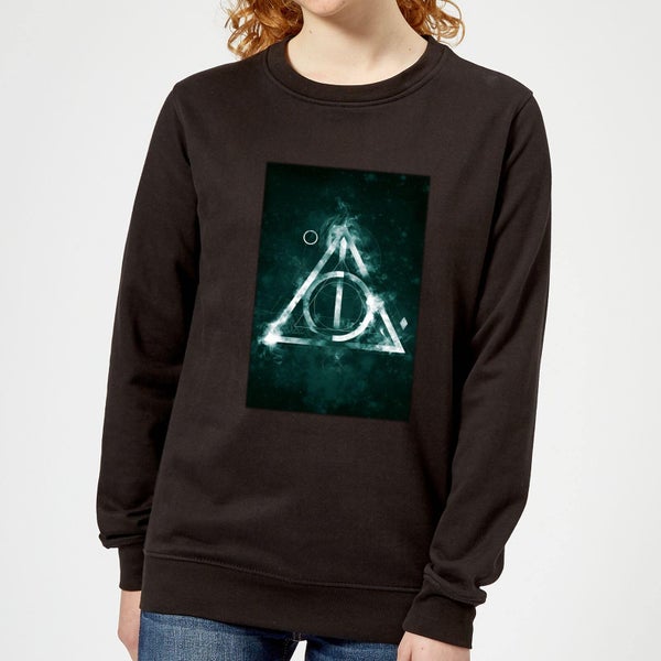 Harry Potter Hallows Painted Women's Sweatshirt - Black
