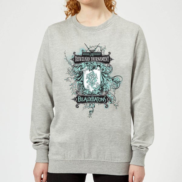 Harry Potter Triwizard Tournament Beauxbatons Women's Sweatshirt - Grey
