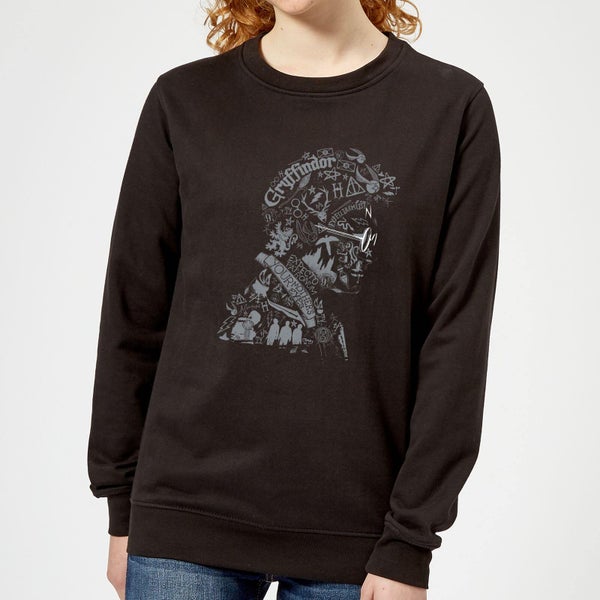 Harry Potter Harry Potter Head Women's Sweatshirt - Black