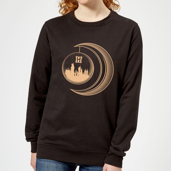 Harry Potter Globe Moon Women's Sweatshirt - Black