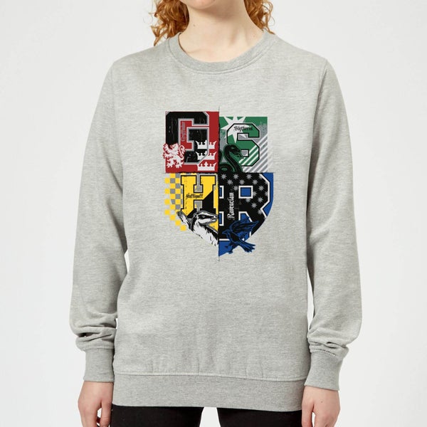 Harry Potter Varsity House Logo dames trui - Grijs