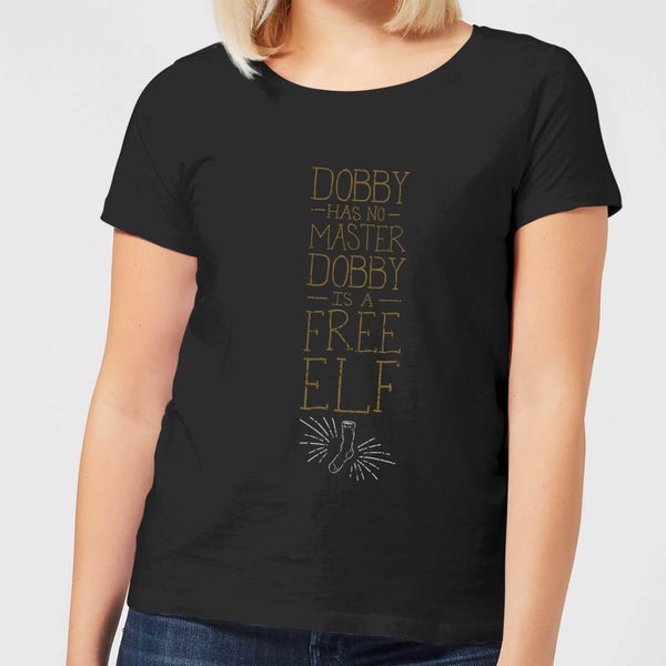 Harry Potter Dobby Is A Free Elf Women's T-Shirt - Black