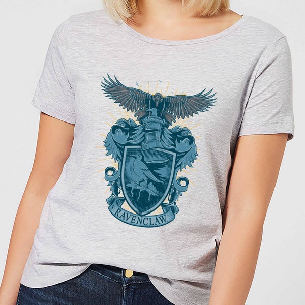 Harry Potter Ravenclaw Drawn Crest Women's T-Shirt - Grey