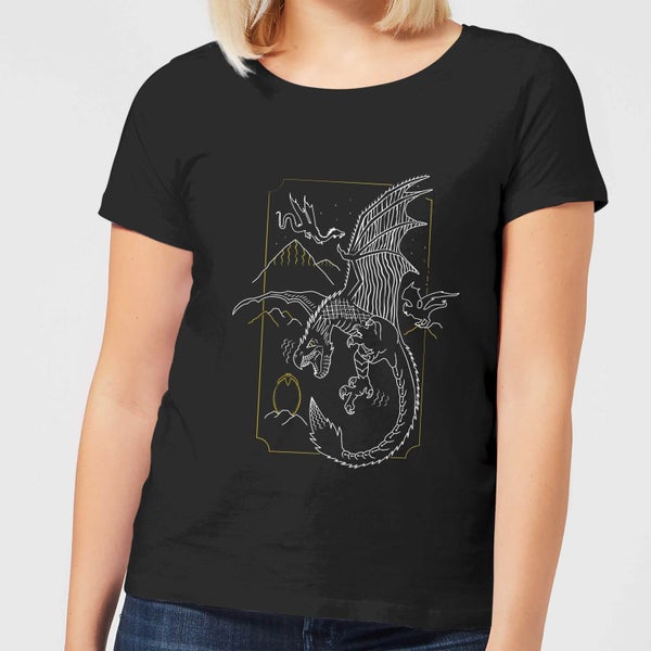 Harry Potter Hungarian Horntail Dragon Women's T-Shirt - Black