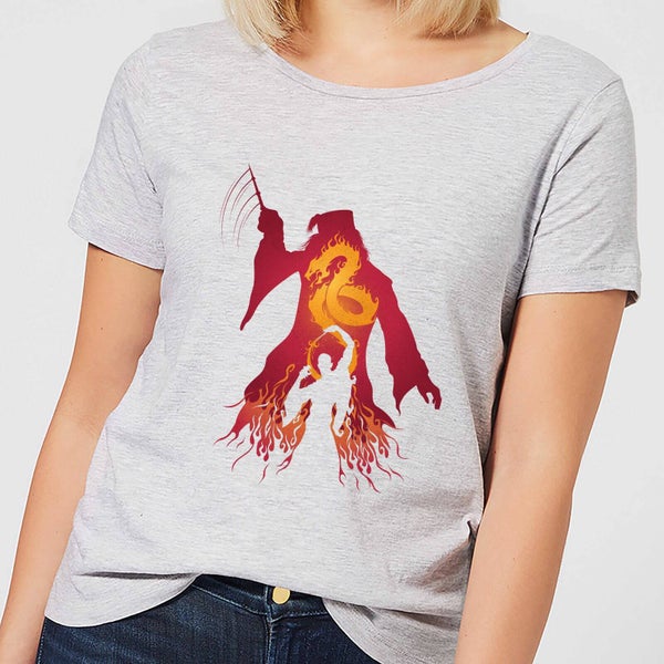 Harry Potter Dumbledore Voldermort dames t-shirt - Grijs