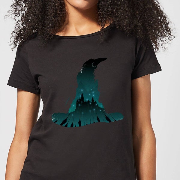 Harry Potter Sorting Hat Silhouette Women's T-Shirt - Black