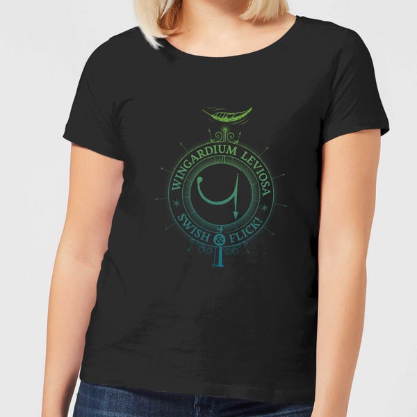 Harry Potter Wingardium Leviosa dames t-shirt - Zwart