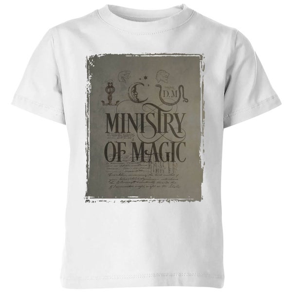 Harry Potter Ministry Of Magic Kids' T-Shirt - White