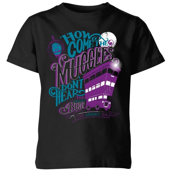 Harry Potter Knight Bus Kids' T-Shirt - Black