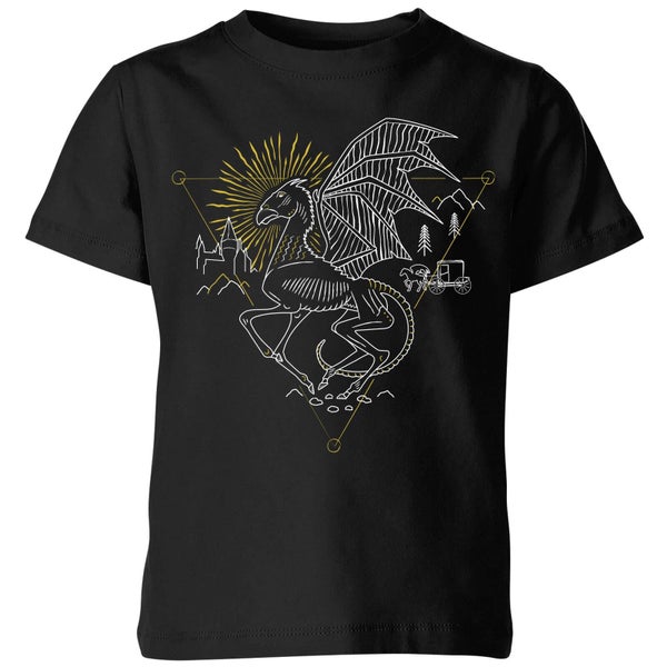 Harry Potter Thestral Kids' T-Shirt - Black