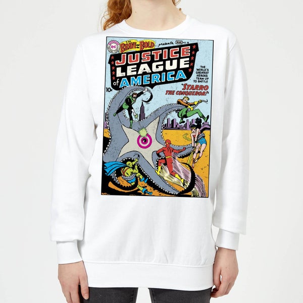 Justice League Starro The Conqueror Cover Women's Sweatshirt - White