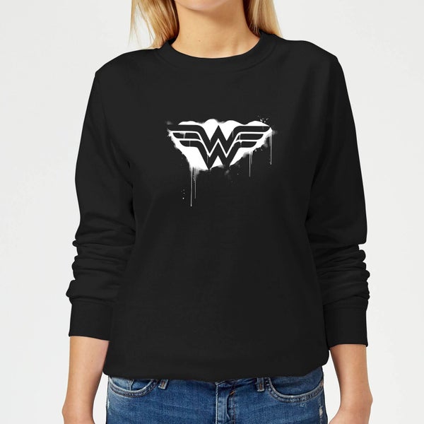 Justice League Graffiti Wonder Woman Women's Sweatshirt - Black
