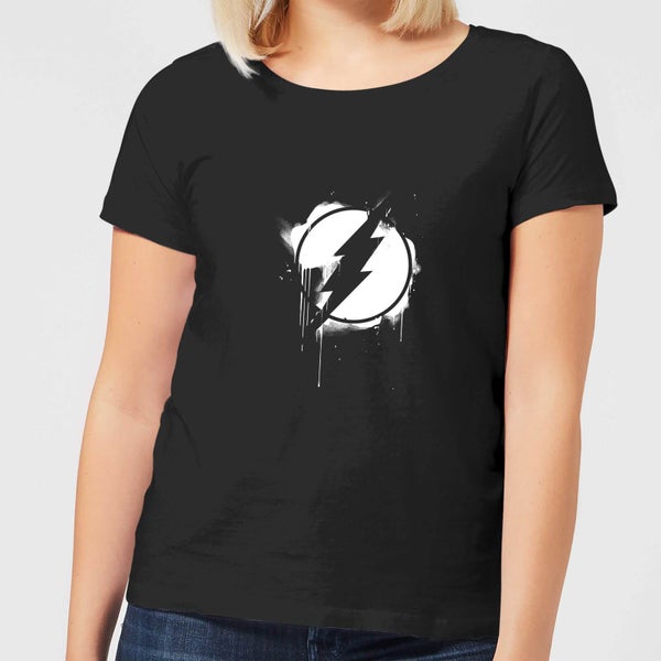 Justice League Graffiti The Flash Women's T-Shirt - Black