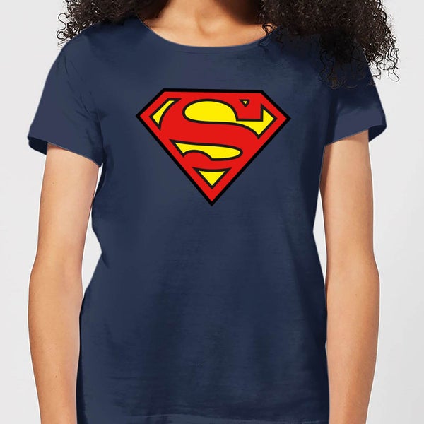 Justice League Superman Logo Women's T-Shirt - Navy