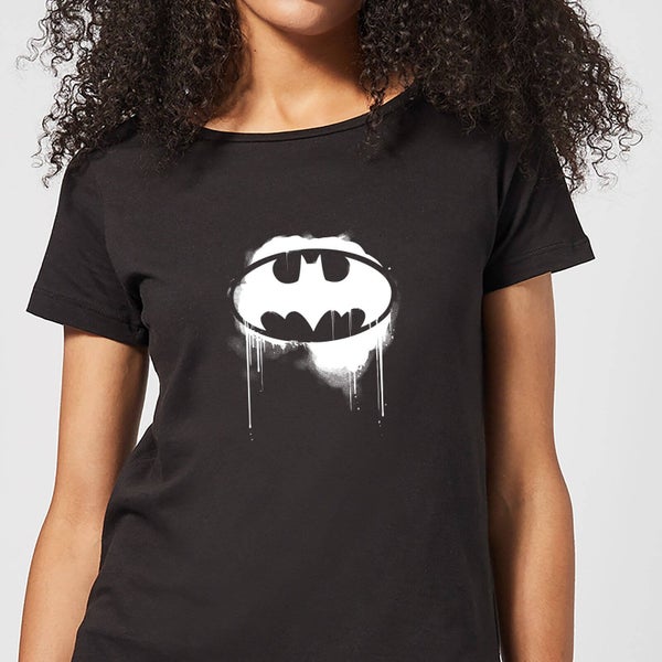 Justice League Graffiti Batman Women's T-Shirt - Black