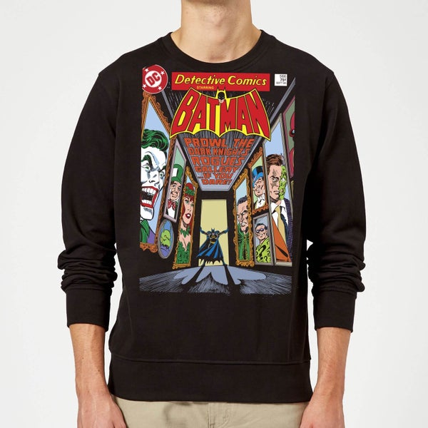 Batman The Dark Knight's Rogues Gallery Cover Sweatshirt - Black