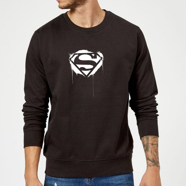 Justice League Graffiti Superman Sweatshirt - Black