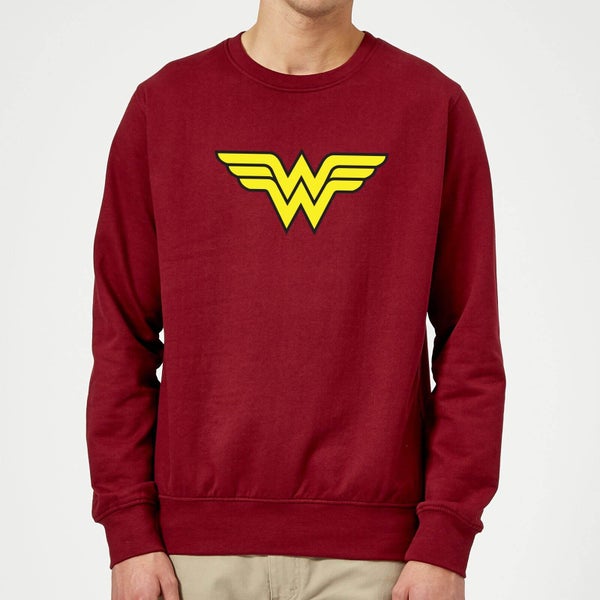 Justice League Wonder Woman Logo Sweatshirt - Burgundy