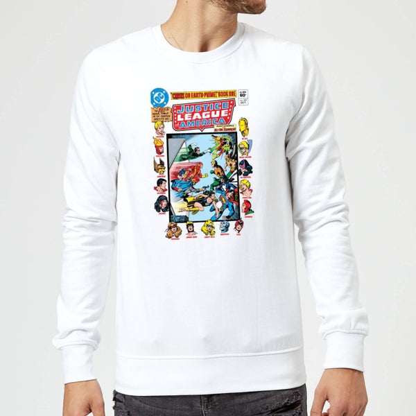 Justice League Crisis On Earth-Prime Cover Sweatshirt - White